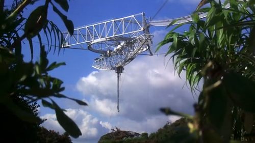 James Bond GoldenEye: Famous observatory in Arecibo, Puerto Rico. 