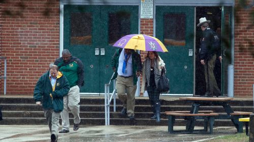 Police are interviewing students and staff. (AP/AAP)