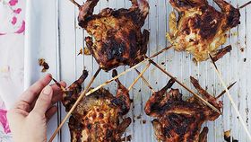 Anjum Anand's speedy barbecued spatchcocked quails