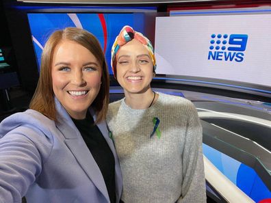 Julia Sandlant took her story to 9News Melbourne to raise awareness of Neurofibromatosis.