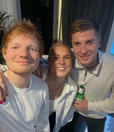 Ed Sheeran, Brooke Warne and Alex Heath