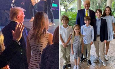 Melania Trump, Donald Trump Easter service