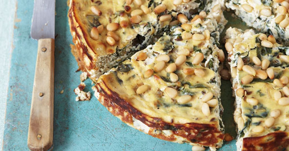 Anjum Anand's baked ricotta with chard - 9Kitchen