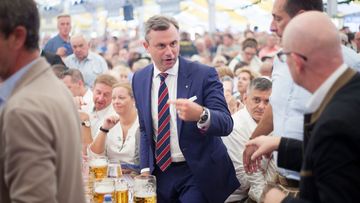 Candidate of the Freedom Party of Austria (FPOe) Norbert Hofer. (Alex Halada/APA-PictureDesk via AFP) 