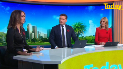 Boney addressed the debate on a panel with Today hosts Ally Langdon and Karl Stefanovic.