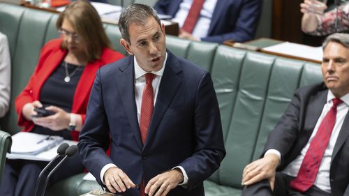 Treasurer Dr Jim Chalmers during Question Time at Parliament House in Canberra on Tuesday 5 September 2023. fedpol Photo: Alex Ellinghausen