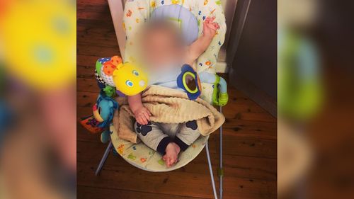 NSW Police today confirmed a friend of Ms Powell's located her outside of her bedroom, while her infant son was in another bedroom.