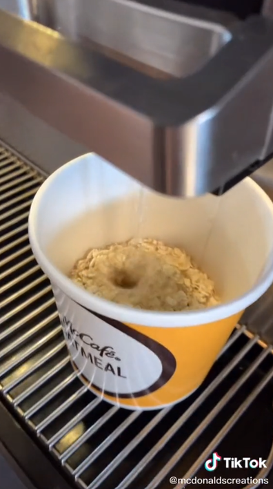 McDonald's employee reveals how the oatmeal is prepared