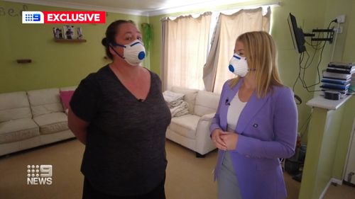A Perth mother says she has been living in a mould-infested house for years.