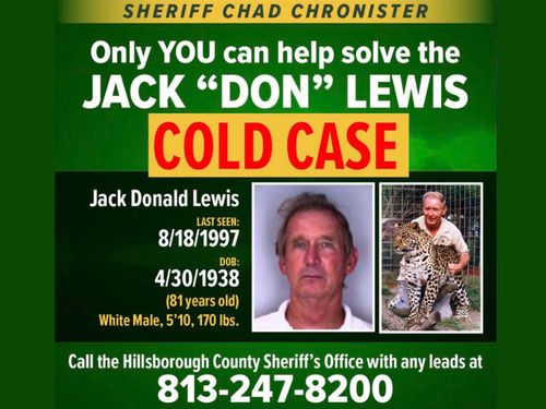 A Florida sheriff is looking into the cold case of Don Lewis' disappearance