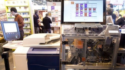 Bound to please: Book-making machines star at French fair