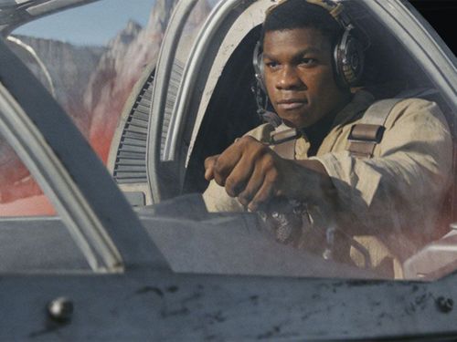 Jon Boyega reprises his role as Finn in The Last Jedi.