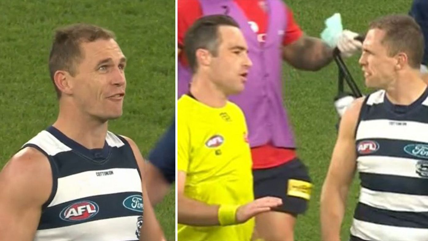 'He f--king dived!': Geelong skipper Joel Selwood unleashes on umpire as Cats crash out of finals