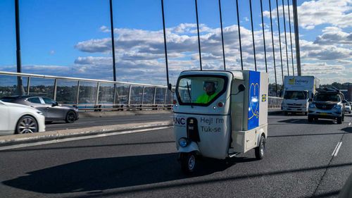 The tuk tuks will be delivering IKEA products to buyers in Sydney.