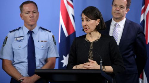 Premier Gladys Berejiklian announced the NSW Government will introduce new laws to keep potential terrorists in jail. (AAP)