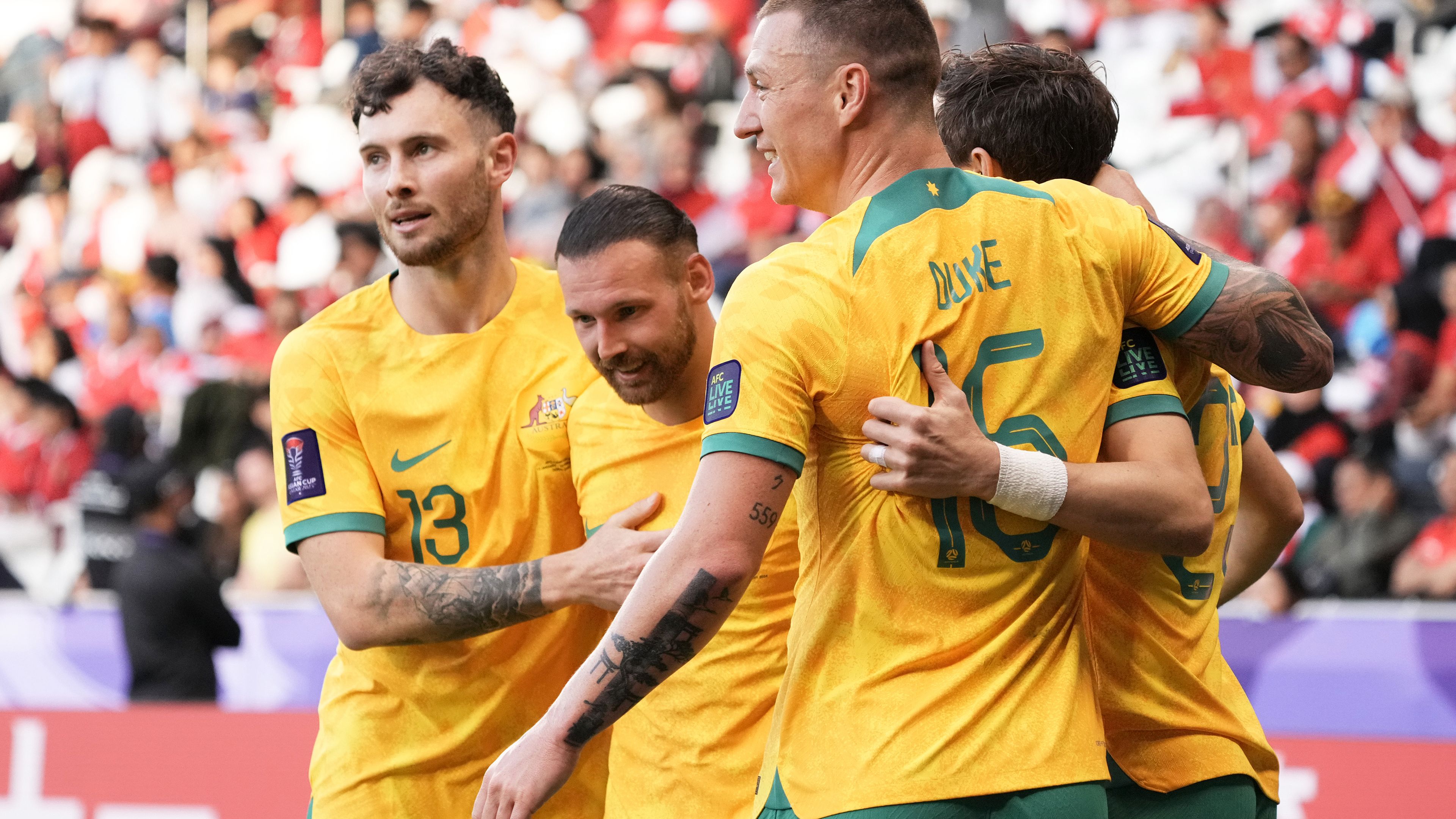 'We had too much for them': Socceroos thrash Indonesia to cruise into Asian Cup quarter finals