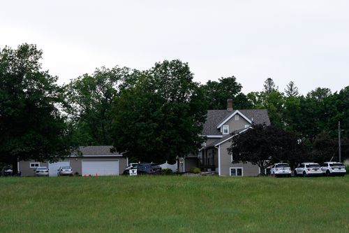 The home of shooting suspect Vance Boelter is seen Sunday, June 15, 2025, in Green Isle, Minn. (AP Photo/George Walker IV)