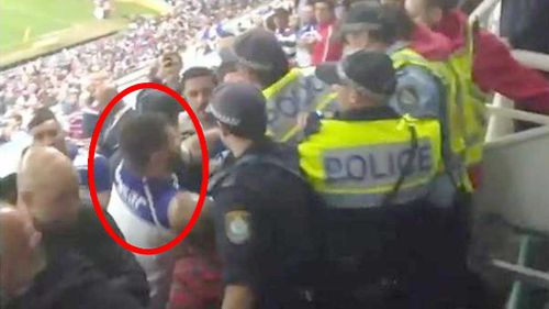 Police want to identify Bulldogs fan seen during violent scuffle at last friday's NRL semi-final