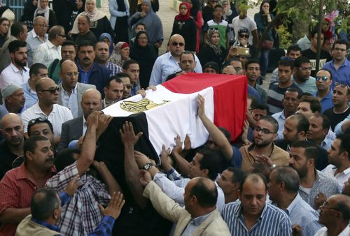 At least 52 police officers were killed in the ambush in Egypt. (AP)