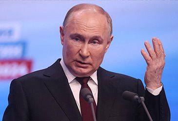 Vladimir Putin was re-elected Russia's president in 2024 with what majority of the vote?
