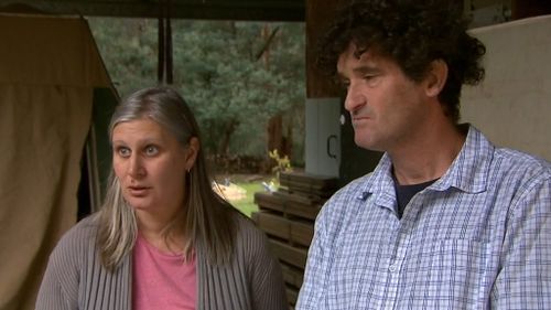 A Victorian family of five are being forced to live in a tent after black mould spread inside their newly purchased Flowerdale home and caused health problems for the small children.The Walsh-Baldwins say they feel like they've "failed as parents".