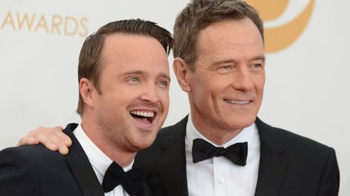 Aaron Paul, left, and Bryan Cranston both starred in the hit Netflix show.