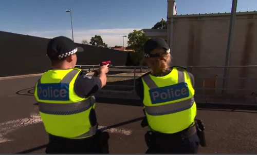 New recruits training at the Victoria Police Academy. (Supplied)