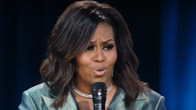 Michelle Obama public appearance in Becoming