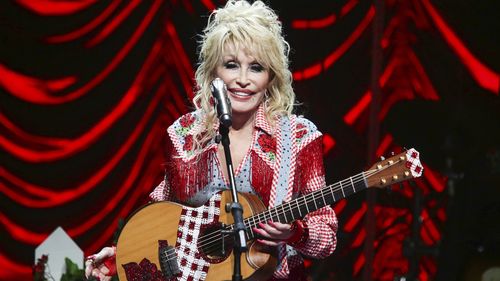 Dolly Parton performs at Austin City Limits Live during Blockchain Creative Labs' Dollyverse event during the South by Southwest Music Festival on March 18, 2022, in Austin, Texas. 