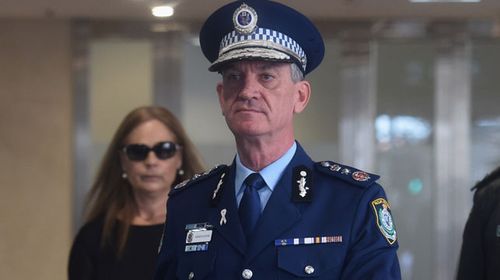 Andrew Scipione at the inquest today. (AAP)