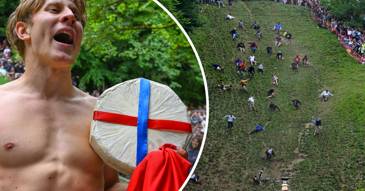 YouTuber crowned back-to-back winner of world's most dangerous cheese race
