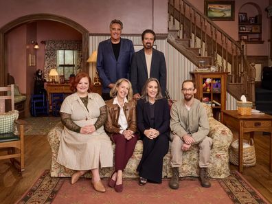 Brad Garrett, Ray Romano, Sullivan Sweeten, Patricia Heaton, Monica Horan, and Madylin Sweeten