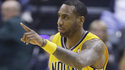 Rasual Butler playing for the Indiana Pacers during the NBA final in 2014. (AAP)