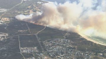 The Department of Fire and Emergency Services (DFES) has issued an emergency warning for the western part of Lancelin in the Shire of Gingin for the fire which is burning towards the townsite.