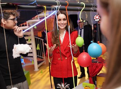The Duchess of Cambridge visits the Lego Foundation PlayLab on Campus Carlsberg in Copenhagen, Tuesday Feb. 22, 2022.