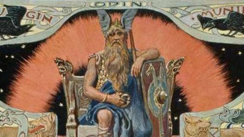 Norse god Odin enthroned. (Getty)