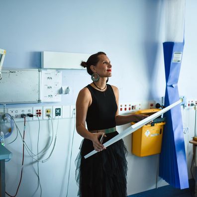 Claire Rackley's ceiling art at the Royal Brisbane and Women's Hospital. Photographer: Under The Fig Tree.