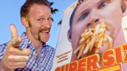 Morgan Spurlock at the Los Angeles premiere of his film Super Size Me in 2004.