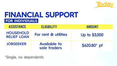 Financial support for individuals.