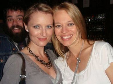 Margot Muraszkiewicz and Jeri Ryan pose after working together on a TV show in 2011.