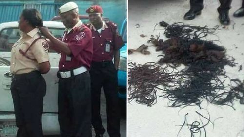 Senior Nigerian public official publicly shamed female staff by cutting their long hair