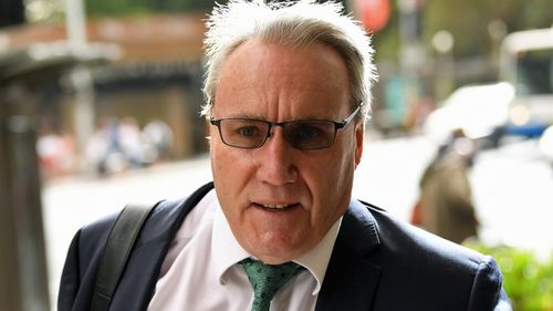 Michael Cranston arrives at the Downing Centre court in Sydney, Wednesday, February 13, 2019.