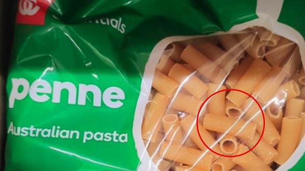 Penne pasta mislabelled Woolworths 