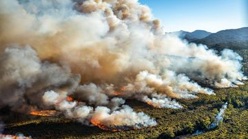Fire crews are battling a raging bushfire hitting Tasmania's south east.