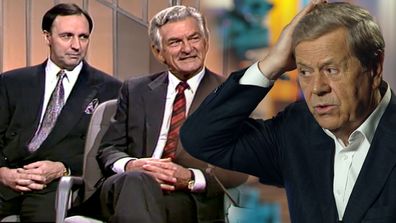 Ray Martin, Bob Hawke, Paul Keating