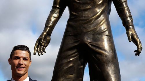 Cristiano Ronaldo immortalised in bronze statue with very tight shorts