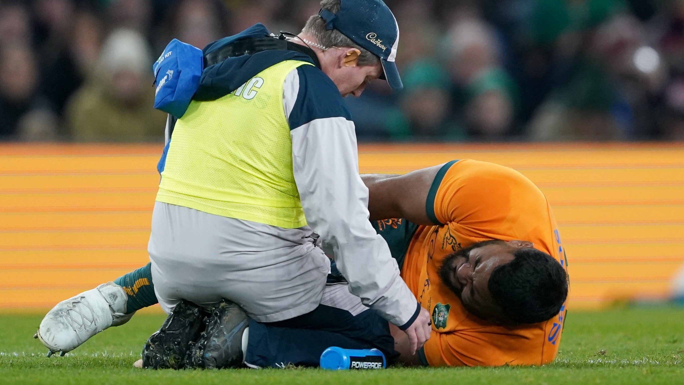 Taniela Tupou could be out for up to a year after suffering a suspected ruptured Achilles tendon.