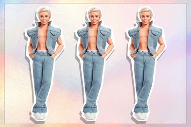 Barbie: The Movie Doll in Blue Plaid Matching Set