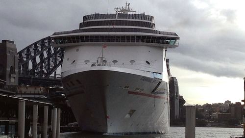 Carnival Spirit  had to spend a night at sea during the Sydney storm as the harbour was closed.