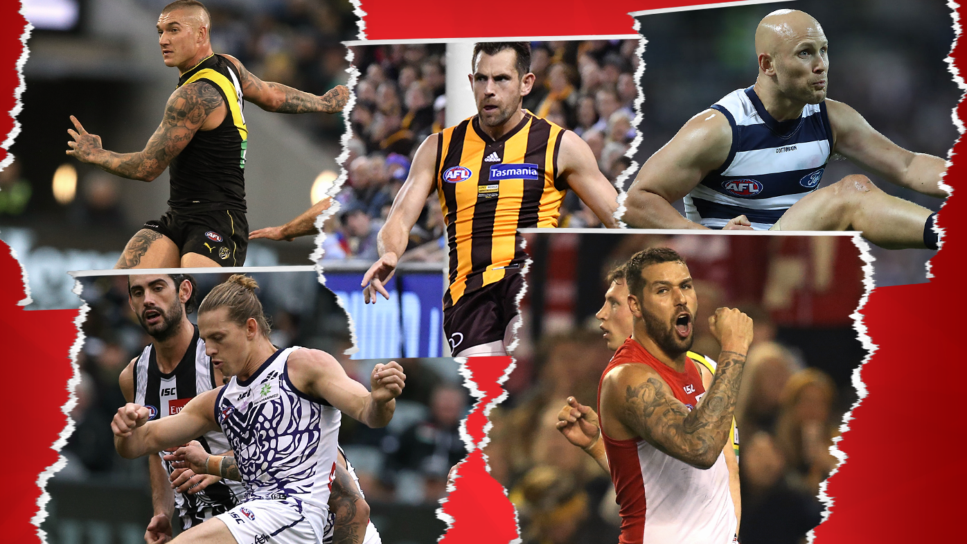 'He does things no other player has': Matthew Lloyd's top five AFL players of the decade
